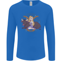 Taurus Star Sign Astrological Zodiac Mens Long Sleeve T-Shirt Royal Blue
