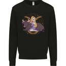 Taurus Star Sign Astrological Zodiac Mens Sweatshirt Jumper Black