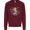 Taurus Star Sign Astrological Zodiac Mens Sweatshirt Jumper Maroon