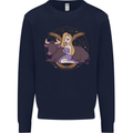 Taurus Star Sign Astrological Zodiac Mens Sweatshirt Jumper Navy Blue