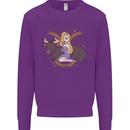 Taurus Star Sign Astrological Zodiac Mens Sweatshirt Jumper Purple