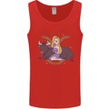 Taurus Star Sign Astrological Zodiac Mens Vest Tank Top Red