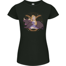 Taurus Star Sign Astrological Zodiac Womens Petite Cut T-Shirt Black