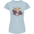 Taurus Star Sign Astrological Zodiac Womens Petite Cut T-Shirt Light Blue