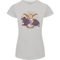 Taurus Star Sign Astrological Zodiac Womens Petite Cut T-Shirt Sports Grey