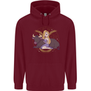 Taurus Star Sign Zodiac Astrological Childrens Kids Hoodie Maroon
