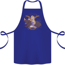 Taurus Star Sign Zodiac Astrological Cotton Apron 100% Organic Royal Blue