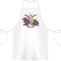 Taurus Star Sign Zodiac Astrological Cotton Apron 100% Organic White