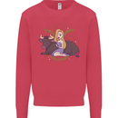 Taurus Star Sign Zodiac Astrological Kids Sweatshirt Jumper Heliconia