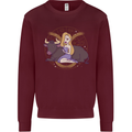 Taurus Star Sign Zodiac Astrological Kids Sweatshirt Jumper Maroon