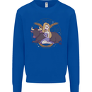 Taurus Star Sign Zodiac Astrological Kids Sweatshirt Jumper Royal Blue