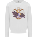 Taurus Star Sign Zodiac Astrological Kids Sweatshirt Jumper White