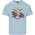 Taurus Star Sign Zodiac Astrological Kids T-Shirt Childrens Light Blue