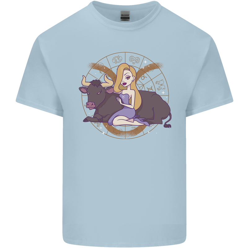 Taurus Star Sign Zodiac Astrological Kids T-Shirt Childrens Light Blue