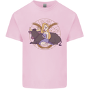Taurus Star Sign Zodiac Astrological Kids T-Shirt Childrens Light Pink