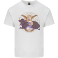 Taurus Star Sign Zodiac Astrological Kids T-Shirt Childrens White