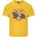 Taurus Star Sign Zodiac Astrological Kids T-Shirt Childrens Yellow