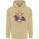 Taurus Star Sign Zodiac Astrological Mens 80% Cotton Hoodie Sand