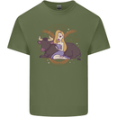 Taurus Star Sign Zodiac Astrological Mens Cotton T-Shirt Tee Top Military Green