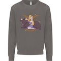 Taurus Star Sign Zodiac Astrological Mens Sweatshirt Jumper Charcoal