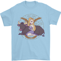 Taurus Star Sign Zodiac Astrological Mens T-Shirt 100% Cotton Light Blue