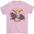 Taurus Star Sign Zodiac Astrological Mens T-Shirt 100% Cotton Light Pink