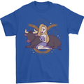 Taurus Star Sign Zodiac Astrological Mens T-Shirt 100% Cotton Royal Blue