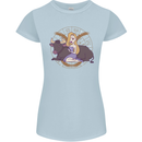 Taurus Star Sign Zodiac Astrological Womens Petite Cut T-Shirt Light Blue