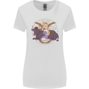 Taurus Star Sign Zodiac Astrological Womens Wider Cut T-Shirt White