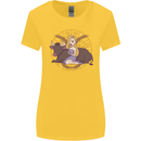 Taurus Star Sign Zodiac Astrological Womens Wider Cut T-Shirt Yellow