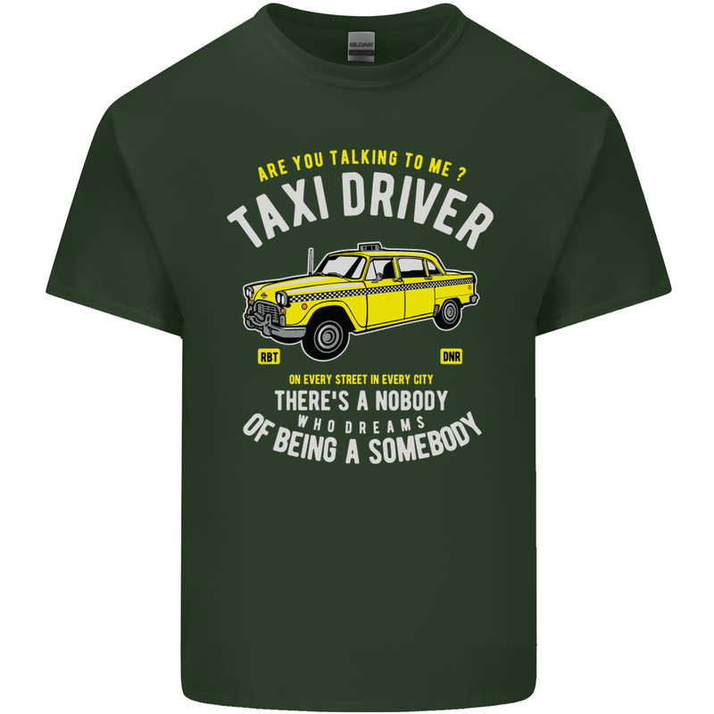 Taxi Driver Cult 70's Move Robert De Niro Mens Cotton T-Shirt Tee Top Forest Green