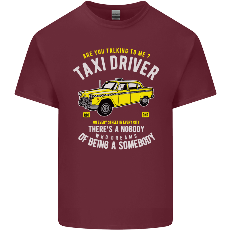 Taxi Driver Cult 70's Move Robert De Niro Mens Cotton T-Shirt Tee Top Maroon