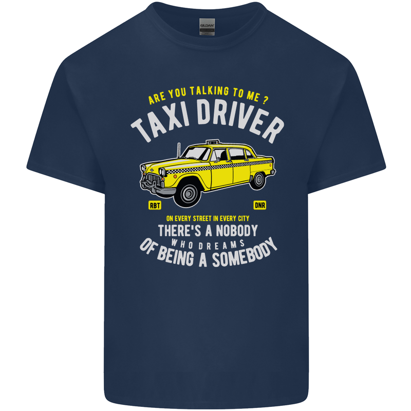 Taxi Driver Cult 70's Move Robert De Niro Mens Cotton T-Shirt Tee Top Navy Blue