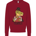 TeaRex Funny T-Rex Dinosaur Tea Drinker Kids Sweatshirt Jumper Red