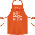 Teacher I Know Everything Funny Teaching Cotton Apron 100% Organic Orange