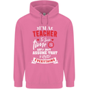 Teacher I Know Everything Funny Teaching Mens 80% Cotton Hoodie Azelea