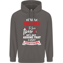 Teacher I Know Everything Funny Teaching Mens 80% Cotton Hoodie Charcoal
