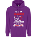 Teacher I Know Everything Funny Teaching Mens 80% Cotton Hoodie Purple