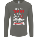 Teacher I Know Everything Funny Teaching Mens Long Sleeve T-Shirt Charcoal