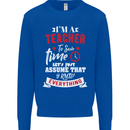 Teacher I Know Everything Funny Teaching Mens Sweatshirt Jumper Royal Blue