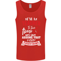 Teacher I Know Everything Funny Teaching Mens Vest Tank Top Red