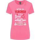 Teacher I Know Everything Funny Teaching Womens Wider Cut T-Shirt Azalea