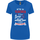 Teacher I Know Everything Funny Teaching Womens Wider Cut T-Shirt Royal Blue
