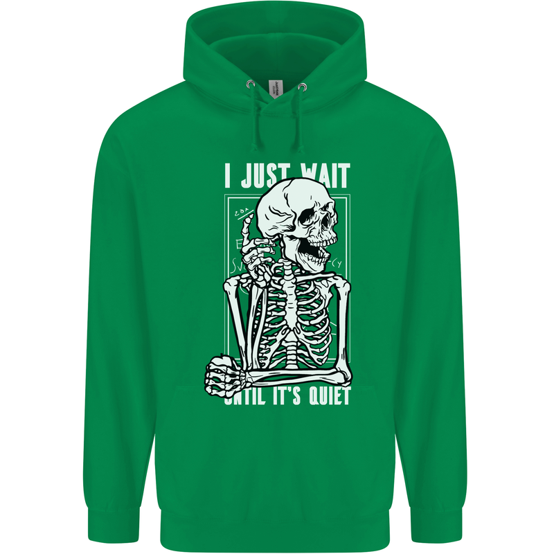 Teacher Ill Just Wait Teaching Maths Enlish Childrens Kids Hoodie Irish Green