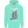 Teacher Ill Just Wait Teaching Maths Enlish Childrens Kids Hoodie Peppermint
