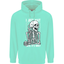 Teacher Ill Just Wait Teaching Maths Enlish Childrens Kids Hoodie Peppermint