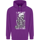 Teacher Ill Just Wait Teaching Maths Enlish Childrens Kids Hoodie Purple