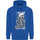 Teacher Ill Just Wait Teaching Maths Enlish Childrens Kids Hoodie Royal Blue