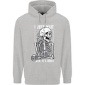 Teacher Ill Just Wait Teaching Maths Enlish Childrens Kids Hoodie Sports Grey