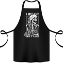 Teacher Ill Just Wait Teaching Maths Enlish Cotton Apron 100% Organic Black
